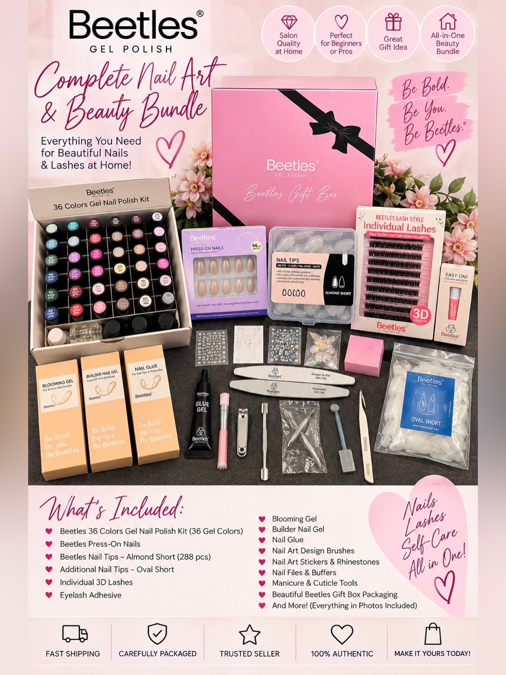 ✨ Beetles Gel Polish Complete Nail Art & Beauty Bundle ✨